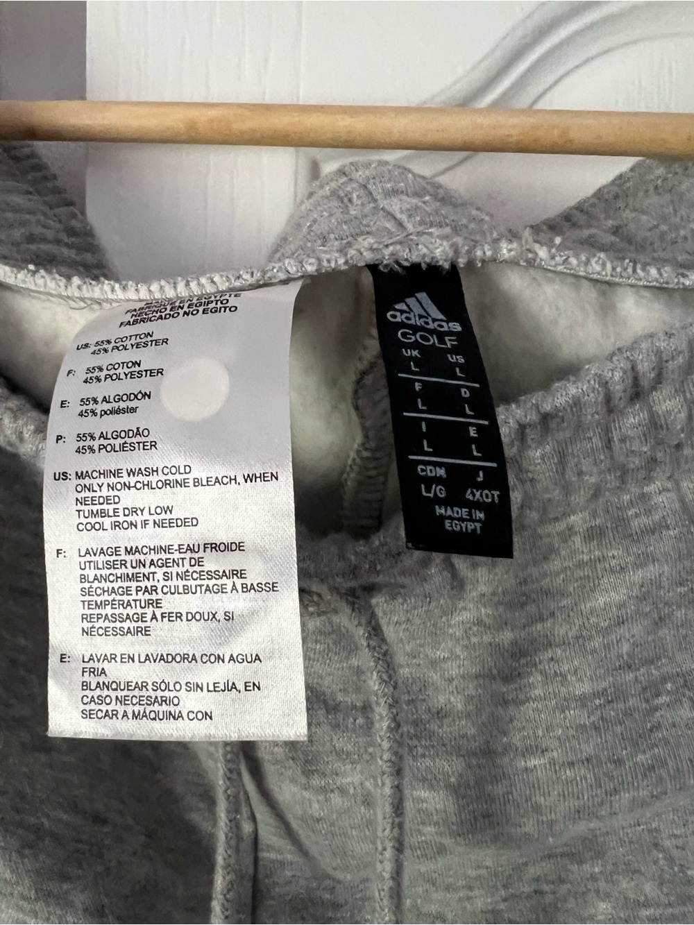 adidas Youth Gray Heather Jogger Sweatpants - Picture 3 of 3